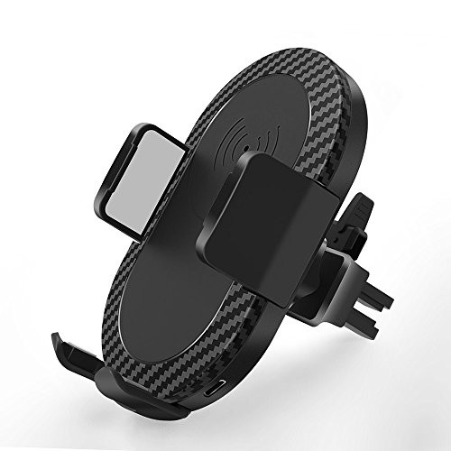 Dinto Wireless Car Charger, Car Mount Air Vent Phone Holder 10W Wireless Charger for Samsung Galaxy S9/S9+/Note 8/S8/S8 Plus/S7/S6 Edge and 5W Standard Charge for iPhone Xs/XS MAX/XR/X/8/8 Plus