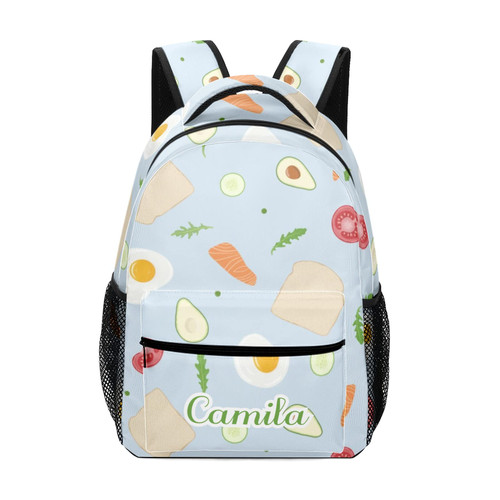 Grandkli Cucumber Avocado Personalized School Backpack Bags Kids Backpack for Teen Boys Girls ,Custom Travel Backpack Bookbag Grandkli Cucumber Avocado Personalized School Backpack Bags Kids Backpack for Teen Boys Girls ,Custom Travel Backpack Bookbag