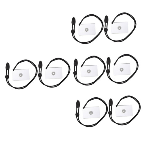 Toddmomy 8 Pcs Signal Mirror Survival Mirror Rescue Mirror Camping Supplies Camping Supply Mirror for Camping Reflector Mirror Emergency Mirror Reflective Mirror Outdoor Acrylic Kayak