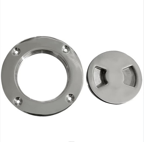 XIALUO 3 Inch Hatch 316 Stainless Steel Round Non Slip Inspection Hatch Deck Plate with Detachable Cover for Marine Boat Yacht