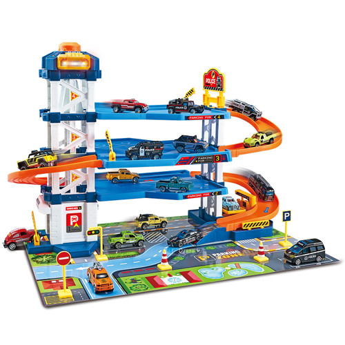 Dollox Parking Garage Toy Playset, Race Car Ramp Track Toys Sets Garage Playset with 6 Little Alloy Racer Cars Adventure Track, 3 Parking Levels Christmas Birthdays Gifts for Age 3 4 5 6 7 Boys Girls Dollox Parking Garage Toy Playset, Race Car Ramp Track Toys Sets Garage Playset with 6 Little Alloy Racer Cars Adventure Track, 3 Parking Levels Christmas Birthdays Gifts for Age 3 4 5 6 7 Boys Girls