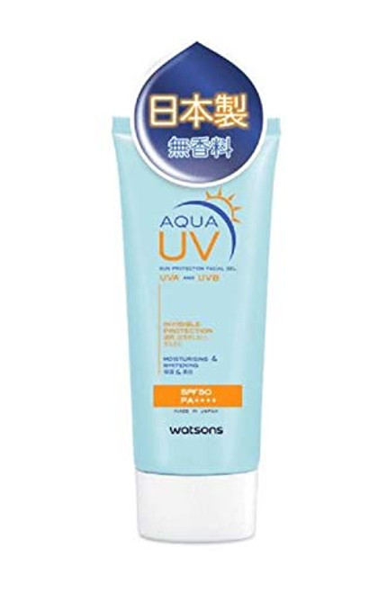 WATSONS Aqua UV Sun Protection Facial Gel 50ml-High UV Protection: SPF50 and PA++++ Against UVA & UVB