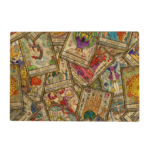 Kuizee Puzzle 1000 Piece Jigsaw Puzzle ?Old Colorful Tarot Cards Mysterious Divination Kids Adult Educational Intellectual Decompressing Fun Game 29.5X19.7Inch