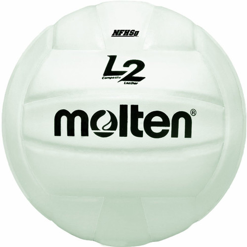 Molten Premium Competition L2 Volleyball, NFHS Approved, White