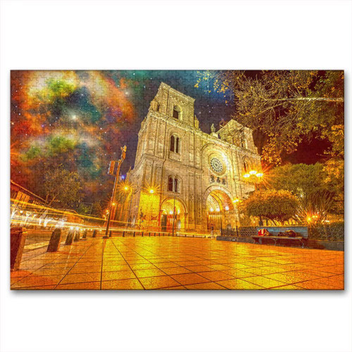 Ecuador Cuenca 1000 Pieces Wooden Puzzle for Adults Jigsaw Puzzle Game for Gifts Souvenir