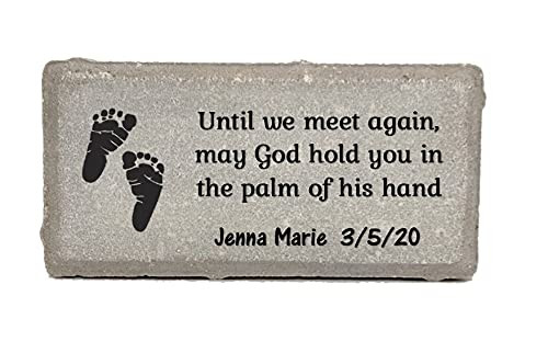 Miscarriage Baby Memorial Stone - Real Stone Personalized by Florida-Funshine