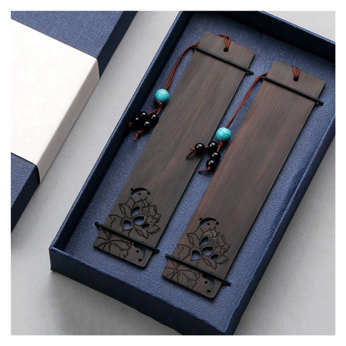 JKXWX Bookmark Exquisite Hollow Out Wooden Bookmark?Sandalwood Lotus Bookmark for Student Kids and Teachers Reading Page Markers Bookmarker (Color : C)