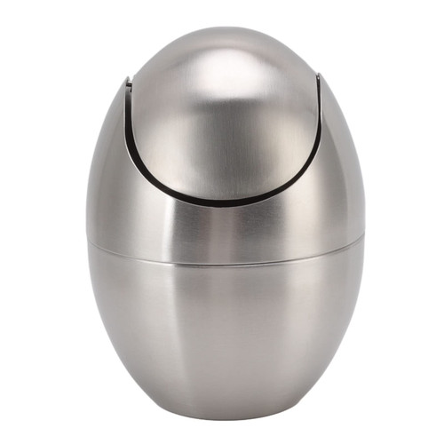 Mini Trash Can with Swing Lid,Stainless Steel Tiny Desktop Trash Can,Countertop Mini Garbage Cans,Recycle Waste Basket,for Bathroom Bedroom