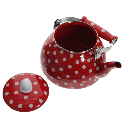 VOSAREA Enamel Kettle Enamel Water Pot Large Tea Pot Retro Teapot Stove Top Teapot Enamel Coffee Kettle Water Dripper Kettle Loose Tea Maker Hand Blunt Kettle Buffalo Milk Hanging Ears