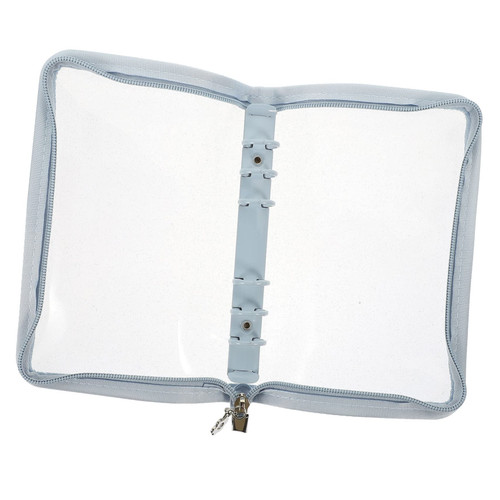 TEHAUX 4pcs Loose-Leaf Ledger Diary Book Cover Zip Binder Binders Binder Cover School Accessories Binder Guard A5 Journal Cover Traveling Accessories Protector Office Notebook PVC