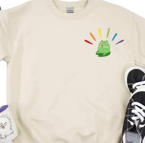 Gay Pride Sweatshirt, LGBT Pride Hoodie, Cute Rainbow Sweater, LGBTQ Sweatshirts for Women