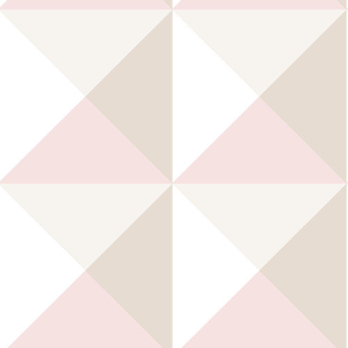 RoomMates RMK11311RL Pink Origami Geometric Peel and Stick Wallpaper