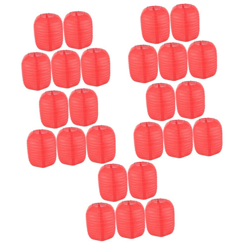 Veemoon 25 Pcs Winter Melon Paper Lantern Japanese Lanterns Easter Party Decorations Red Paper Lanterns Japanese Style Hanging Lamp Hanging Paper Lanterns Origami PVC Sushi