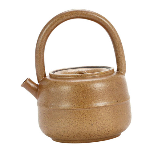 HEMOTON 1pc Tea Kettle Tea Set Ceramic Warmer Kettle Polish Pottery Tea Pot Stovetop Tea Brew Tea Kettle Household Teakettle Ceramic Coffee Pot Ceramic Kettle Ceramics Teapot