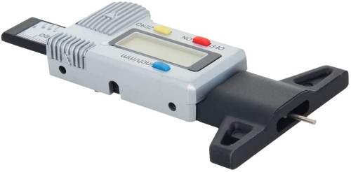 EdwAL Car Digital Tyre Tire Tread Depth Gauge Measuring Range 0-25.4mm Measuring Tool Caliper LCD Display Range 0-25.4mm 1pcs