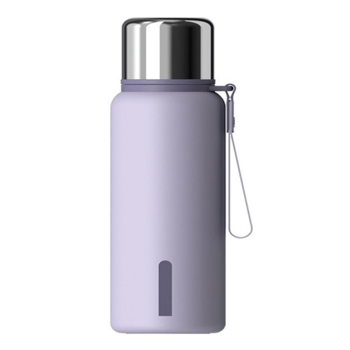 VOTIVA Thermos Cup New Stainless Steel Insulated Water Cup, Outdoor Sports Portable Student Water Cup, Office Business Water Cup Thermo Cup (Color : Purple, Size : A)
