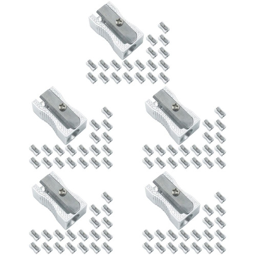 120 Pcs Pencil Sharpener Manual Sharpeners Bulk Pencil Sharpner Single Hole Pencil Metal Pencil Pencils Sharpener Kids Gifts Aluminum Alloy Crayon Stainless Steel Individual