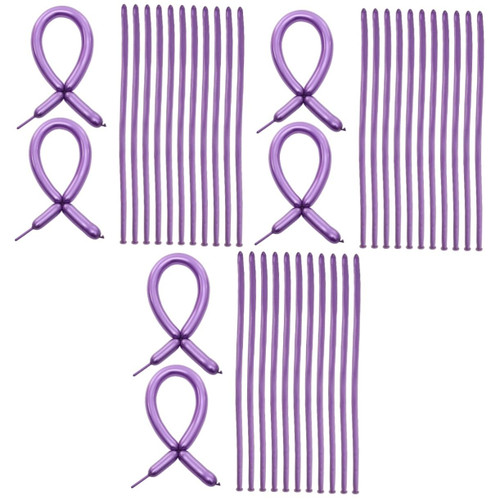 Abaodam 300 Pcs Long Balloon Sculpting Balloon Latex Balloons Party Balloons Latex Balloon Balloons for Balloon Animals Twisting Balloons Emulsion Purple Modeling Party Supplies