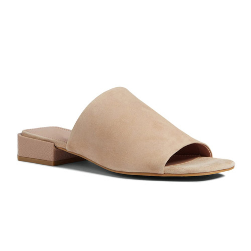 Juliet Holy Womens Block Heel Sandals Slip on Open Toe Low Heel Backless Casual Mule Slides
