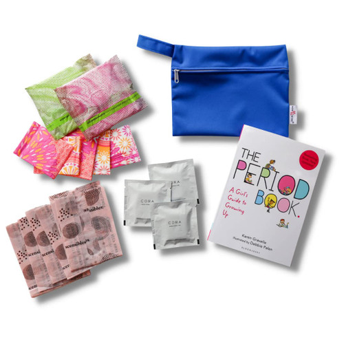 Her-Mine First Period Book and 16 Piece Her Period Kit For Tween Girls Gifts 10-12: Personal Hygiene Kit with Period Pads, Wipes, Feminine Hygiene Bag. Perfect Teen Girl Essentials (Color Varies 1-Pk) Her-Mine First Period Book and 16 Piece Her Period Kit For Tween Girls Gifts 10-12: Personal Hygiene Kit with Period Pads, Wipes, Feminine Hygiene Bag. Perfect Teen Girl Essentials (Color Varies 1-Pk)