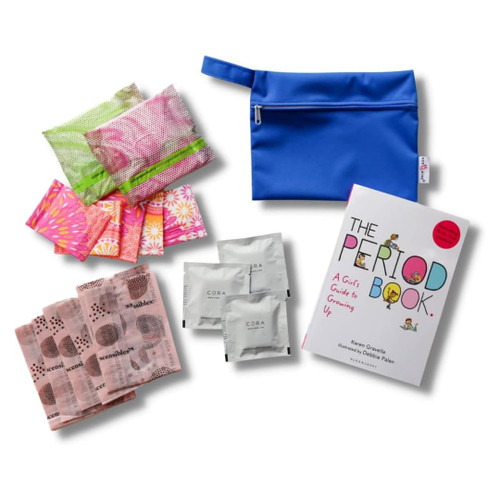 Her-Mine First Period Book and 16 Piece Her Period Kit for Tween Girls Gifts 10-12: Personal Hygiene Kit with Period Pads, Wipes, Feminine Hygiene Bag. Perfect Teen Girl Essentials. Bag Color Varies Her-Mine First Period Book and 16 Piece Her Period Kit for Tween Girls Gifts 10-12: Personal Hygiene Kit with Period Pads, Wipes, Feminine Hygiene Bag. Perfect Teen Girl Essentials. Bag Color Varies
