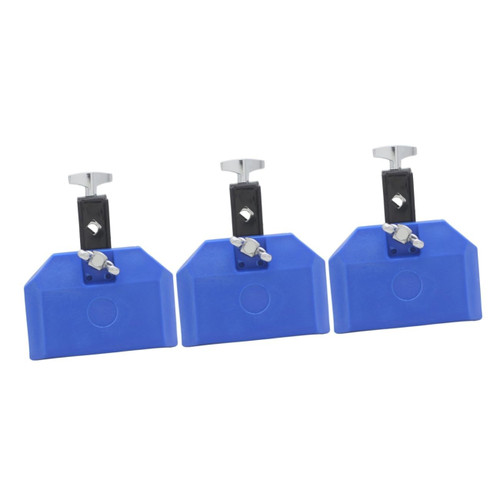 Vaguelly 3pcs Drum Kit Accessories Double Mounted Sambago Bells Drum Mount Block Drums Percussion Kit Drum Jam Block Percussion Cowbell Block Drum Percussion Latin Percussion Bracket