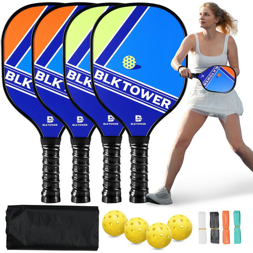 Pickleball Paddles Set of 4 USAPA Approved, Pickleball Set Pickle Ball Rackets 4 Pack, Outdoor Pickle Kit with Wood Pickleball Paddles Pickleball Gifts, Pickle-Ball Equipment Set of 4 Pickleball Paddles Set of 4 USAPA Approved, Pickleball Set Pickle Ball Rackets 4 Pack, Outdoor Pickle Kit with Wood Pickleball Paddles Pickleball Gifts, Pickle-Ball Equipment Set of 4