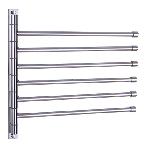 kimzcn Towel Holder Swing Out Towel Bar Stainless Steel Bathroom Hand Towel Rack 6-Bar Folding Arm Swivel Hanger Wall Mount Polished Finish kimzcn Towel Holder Swing Out Towel Bar Stainless Steel Bathroom Hand Towel Rack 6-Bar Folding Arm Swivel Hanger Wall Mount Polished Finish