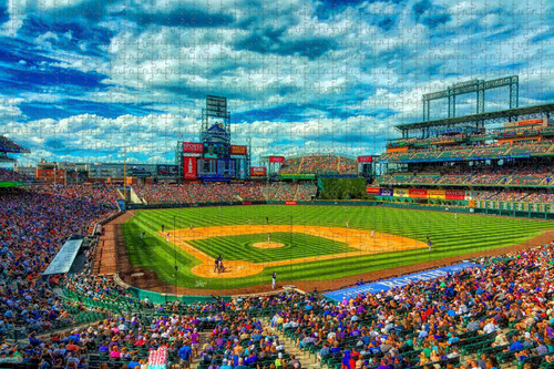 Umsufa Jigsaw Puzzle for Adults 1000 Piece Coors Field Denver USA Travel Souvenir Umsufa Jigsaw Puzzle for Adults 1000 Piece Coors Field Denver USA Travel Souvenir