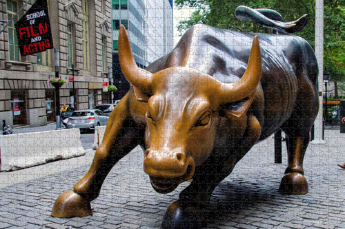 Umsufa Jigsaw Puzzle for Adults 1000 Piece Wall Street New York USA Travel Souvenir