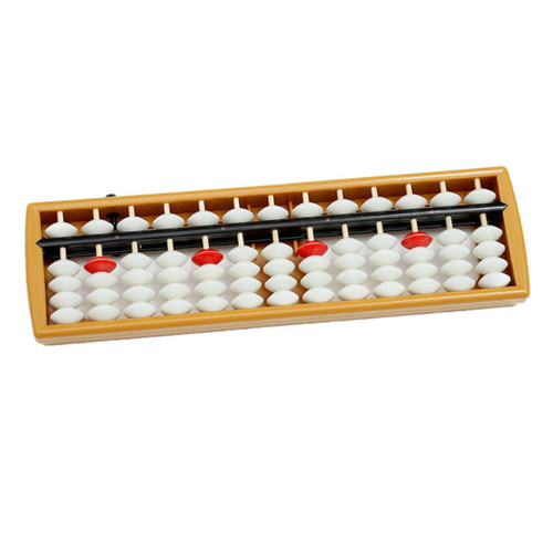 heiheiyo Abacus Chinese Vintage 13-Digits Abacus Math Calculation Tool for Children Calculating Education Abacuses