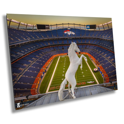 Mile High Stadium Canvas Wall Art - Empower Field Stadium Photography Print - Denver Colorado Football Picture Print for Home Room or Man Cave Room Decor