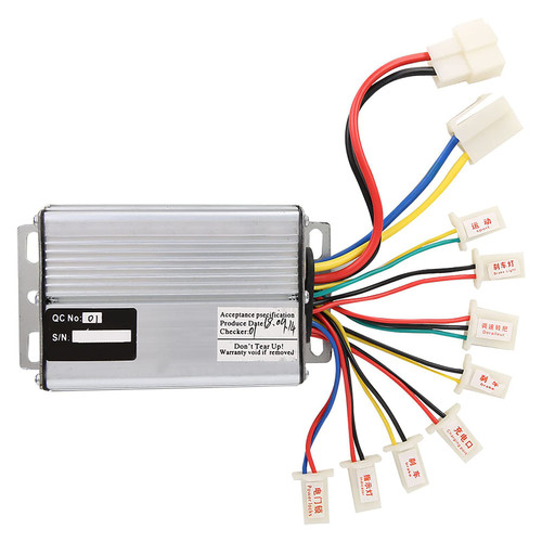 Uxsiya Motor Speed Controller, Durable Steady Electric Tricycle Throttle Grip for Ebike for 1000W 36V/48V Brushed Motor(36V 1000W)