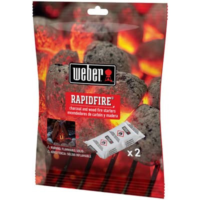 Weber 7481 Rapid Fire Ignitor Fire Starter Cubes, 2-Pk. - Quantity 12