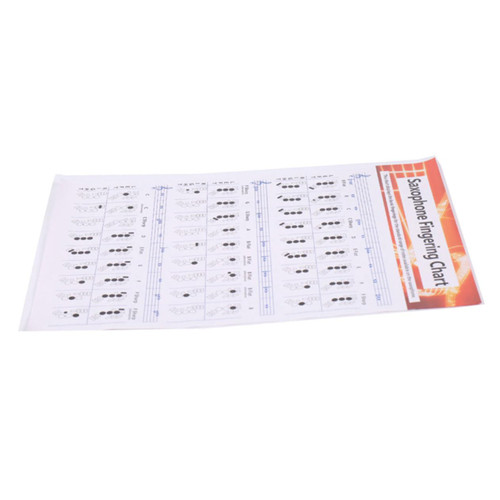 ibasenice Saxophone Note Chart Sax Learning Guide Chord Diagrams Chord Chart for Beginner Fingering Chart Fret Marker Stickers Tenor Ukulele Ukalalee Mha Poster Coated Paper Guitar Tab Music