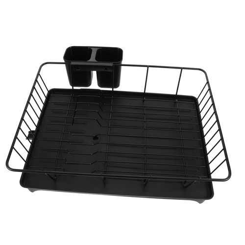 Amosfun Drainer Rack Sink pp Dried Vegetable Large Plate Vegetable Rack Dish Dryer Rack Plate Rack Kitchenware Iron Drying Rack Kitchen Drying Rack Tableware Storage Counter Pallet