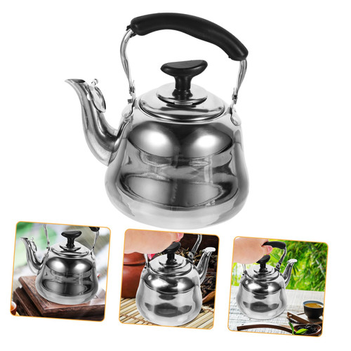Ciieeo 3pcs Stainless Steel Kettle Gas Top Kettle Tea Kettle for Stove Top Kitchen Tea Pot Stove Top Teapot Enamel Teakettle Tea Pots for Stove Top Coffee Kettle Teapots Food Grade Honk