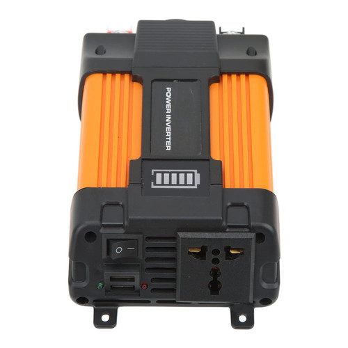 Solar Inverter, DC to AC Inverter with Modified Sine, Dual USB Port, and 300W Power Output for RV and Camping (DC12V to AC110V)