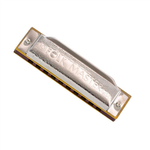 Diatonic Harmonica Silver Standard 10 Hole Beginner Harp Musical Instrument Beginner Harmonica (Color : G key)