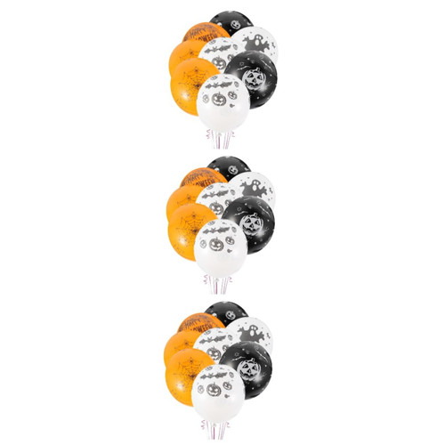 Abaodam 300 Pcs Pumpkin Balloon Spider Web Balloons Happy Halloween Balloons Halloween Ghost Balloons Halloween Balloons Balloons Latex Balloons Emulsion Thicken Accessories