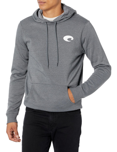 Costa Del Mar Founders Beach Hoody, Dark Heather