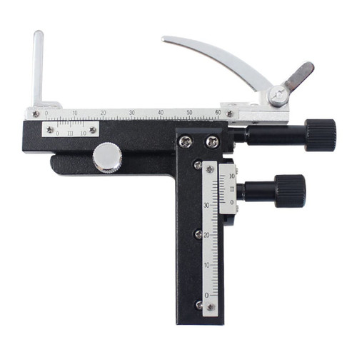 Microscope Accessories kit Slide Preparation camer Attachable Mechanical Stage X-Y Movable Stage with 0-60mm Scale Ruler Biological Microscope Microscope Accessories