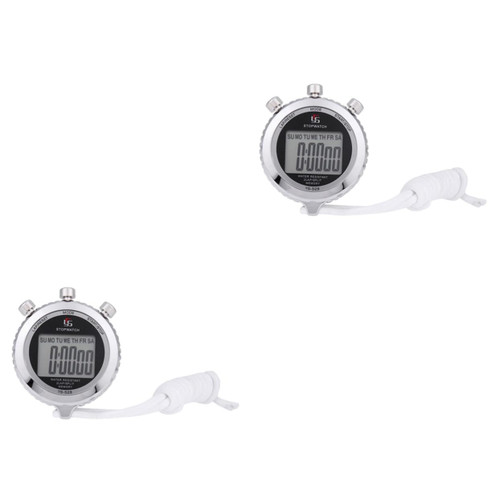 BESPORTBLE 2 Pcs Stopwatch Digital Chronometer Handheld Digital Clock Clocks for Kids Professional Timer Sports Digital Timer Fitness Timer Referee Sports Timer Memory Child Electronic