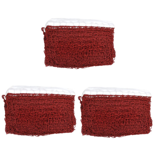 Kisangel 3pcs Badminton Net Volleyball Ball Net Outdoor Tennis Net Soccer Net Foldable Badminton Court Net for Badminton Ball Sports Block Net Soccer Ball Net Simple Beach Volleyball Nylon