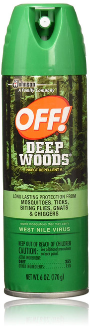 Off Deep Woods Insect Repellent 6 Ounce Spray Aerosol (Pack of 6)