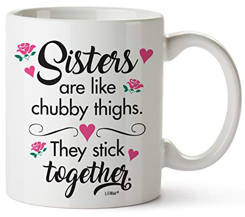 Sister Gifts From Sister. Mothers Day Gifts For Sister. Big Sisters Gift From Brother. Little Sister Birthday Gifts. Funny Best Coffee Mug Cup Ideas. New Happy Funny Mugs Presents From Sister In Law