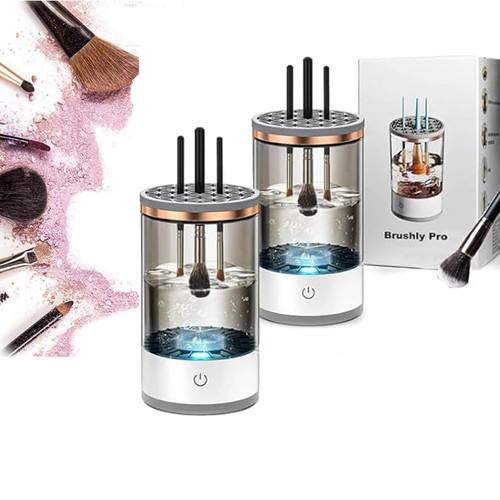 Electric Makeup Brush Cleaner, Automatic Spinning Makeup Brush Cleaner, Cosmetic Brush Cleaner For All Size Makeup Brushes Beauty Tools Sets