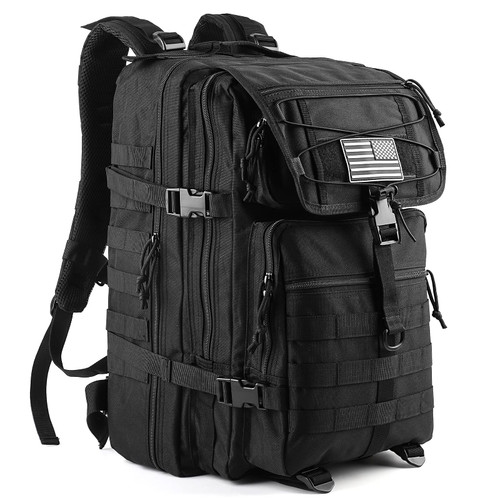 Atneato 45L Molle Army Military Tactical Backpack - Waterproof Assault Pack Rucksack Travel Hiking Backpack