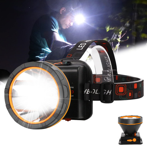 Aikertec LED Rechargeable Headlamp, 90000 High Lumen Super Bright Headlamp Flashlight, 2 Mode, Waterproof, 90Angle Adjustable Headlamp Battery Powered for Outdoor Camping, Fishing, Hunting, Running Aikertec LED Rechargeable Headlamp, 90000 High Lumen Super Bright Headlamp Flashlight, 2 Mode, Waterproof, 90Angle Adjustable Headlamp Battery Powered for Outdoor Camping, Fishing, Hunting, Running
