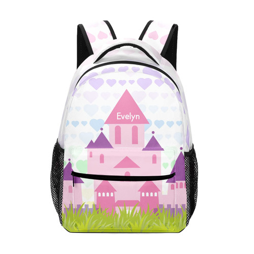 Grandkli Cute Princess Castle Personalized School Backpack Bags Kids Backpack for Teen Boys Girls ,Custom Travel Backpack Bookbag Grandkli Cute Princess Castle Personalized School Backpack Bags Kids Backpack for Teen Boys Girls ,Custom Travel Backpack Bookbag